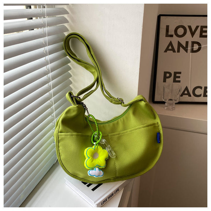 Cute Canvas Flower Shoulder Bag for Teens