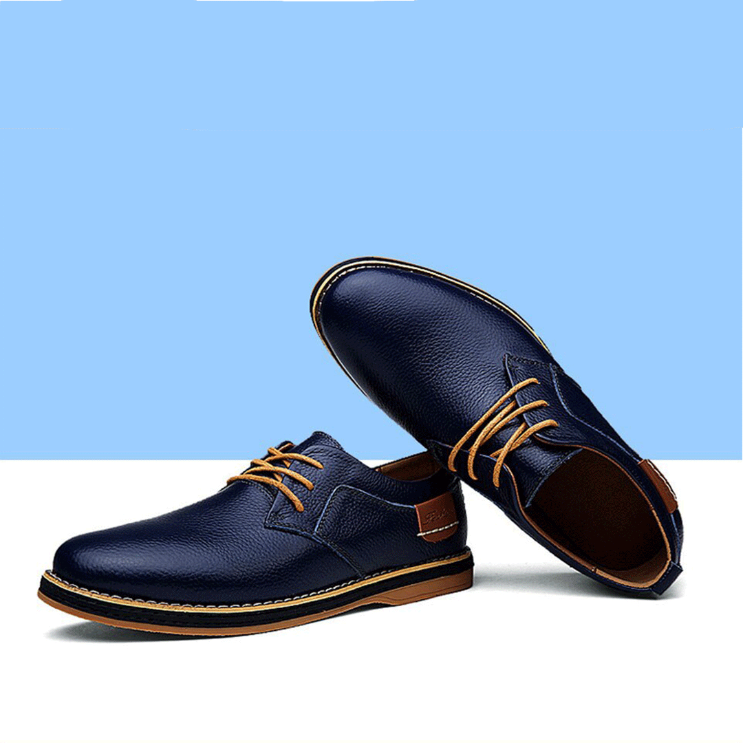 Mens Oxford Genuine Leather Business Shoes