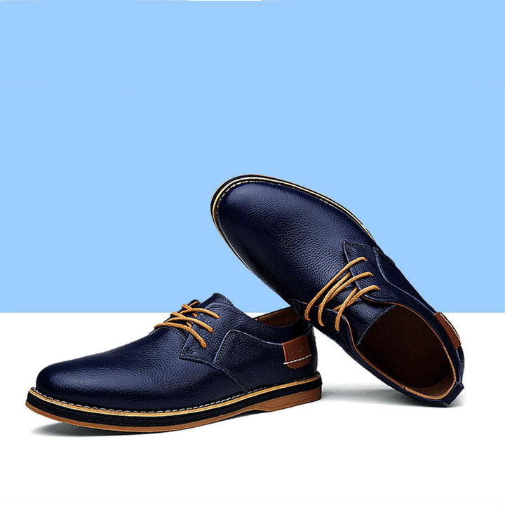 Mens Oxford Genuine Leather Business Shoes