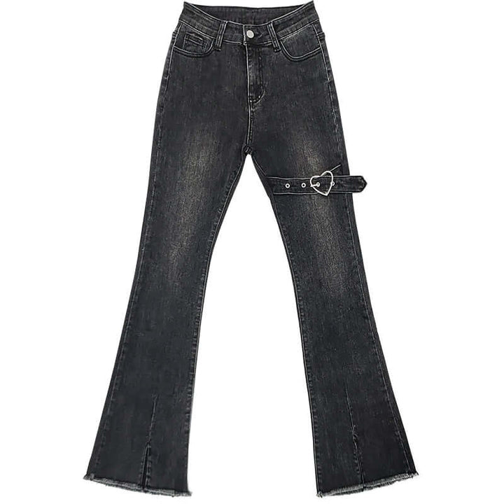 2000s Jeans High Waist Slim Fit Flared Pants