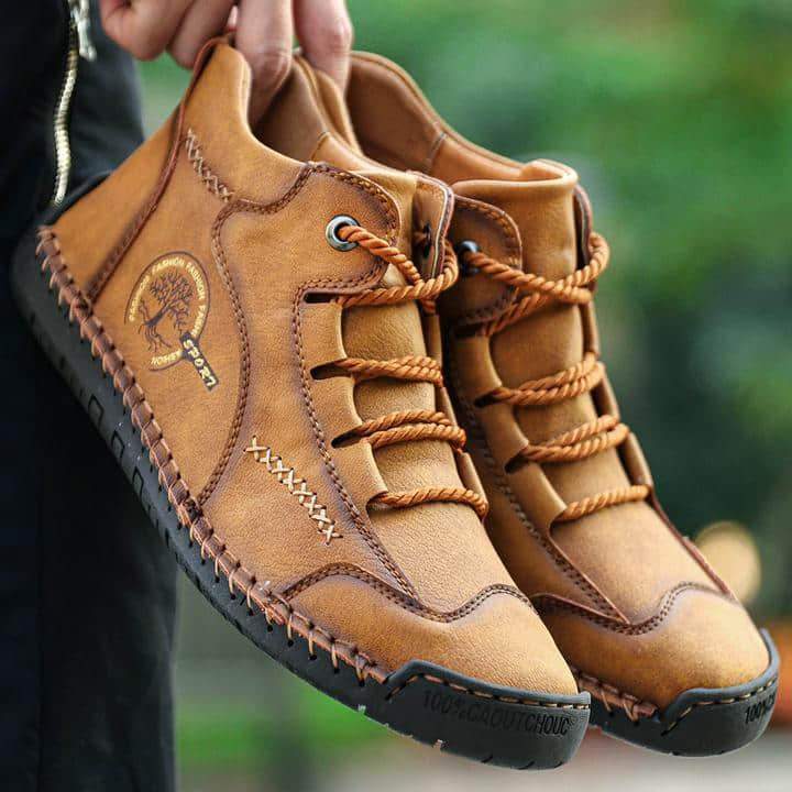 Men Comfort Soft Leather Shoes Plus Size