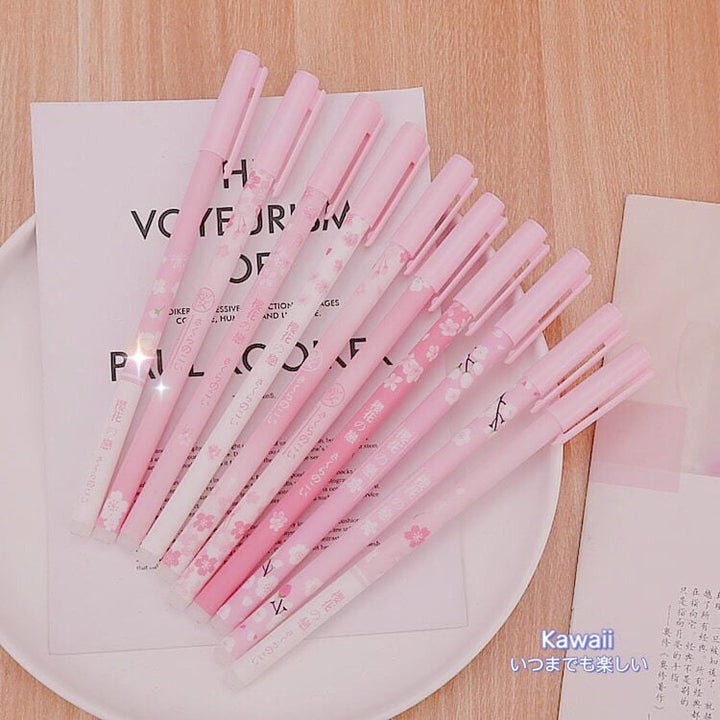 Sakura Friction Pink Girl Gel Pen 5PCS