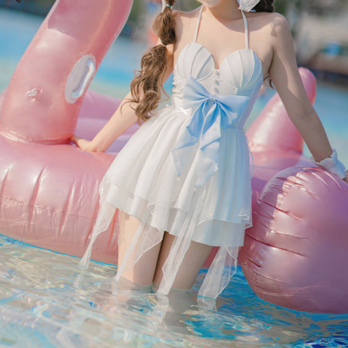 Egirls Sweet One Piece Swimsuits Lolita Cute Swimwear for Women