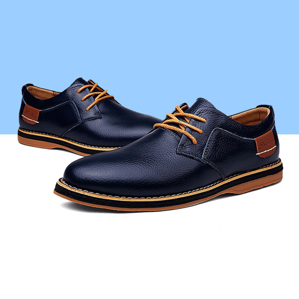Mens Oxford Genuine Leather Business Shoes