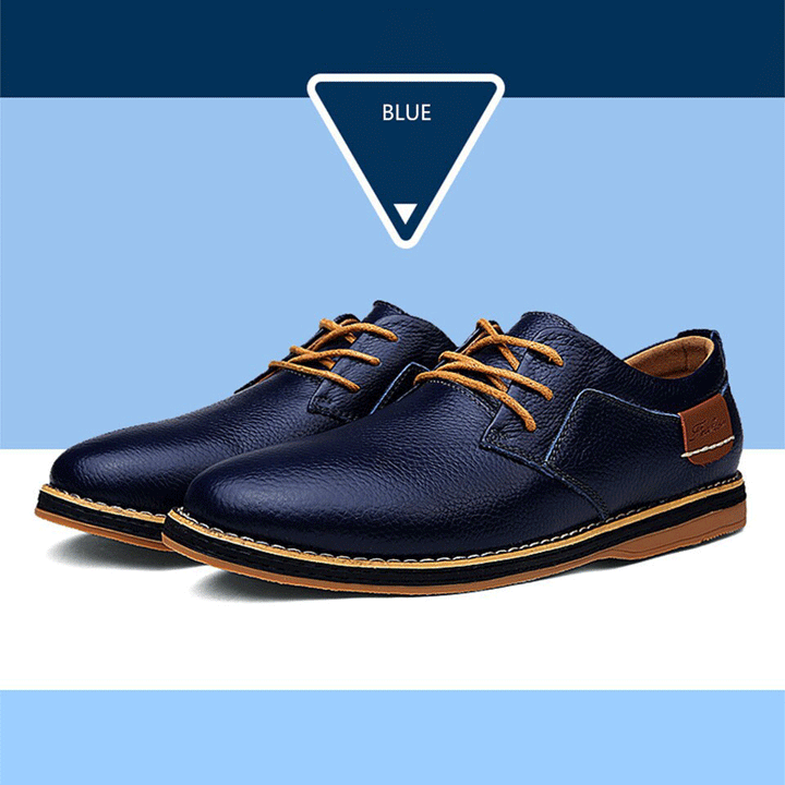 Mens Oxford Genuine Leather Business Shoes