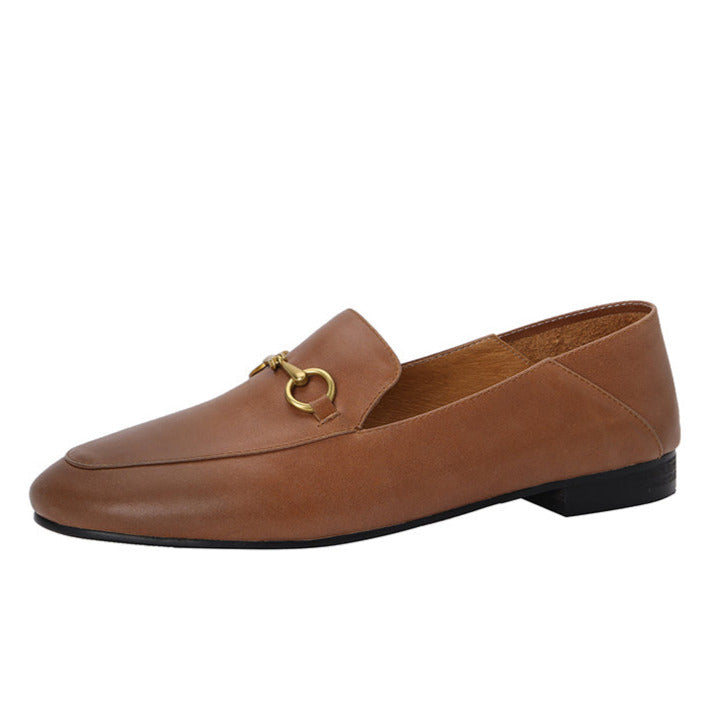 Flat Comfort Leather Handmade Loafers for Women â ubekeen
