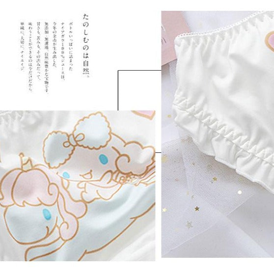 4Pcs Cute Japanese Soft Girl Loli Panties Underwear