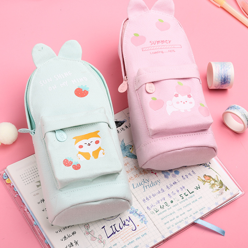 Mini Backpack Style Pencil Case for Girls Cute School Supplies