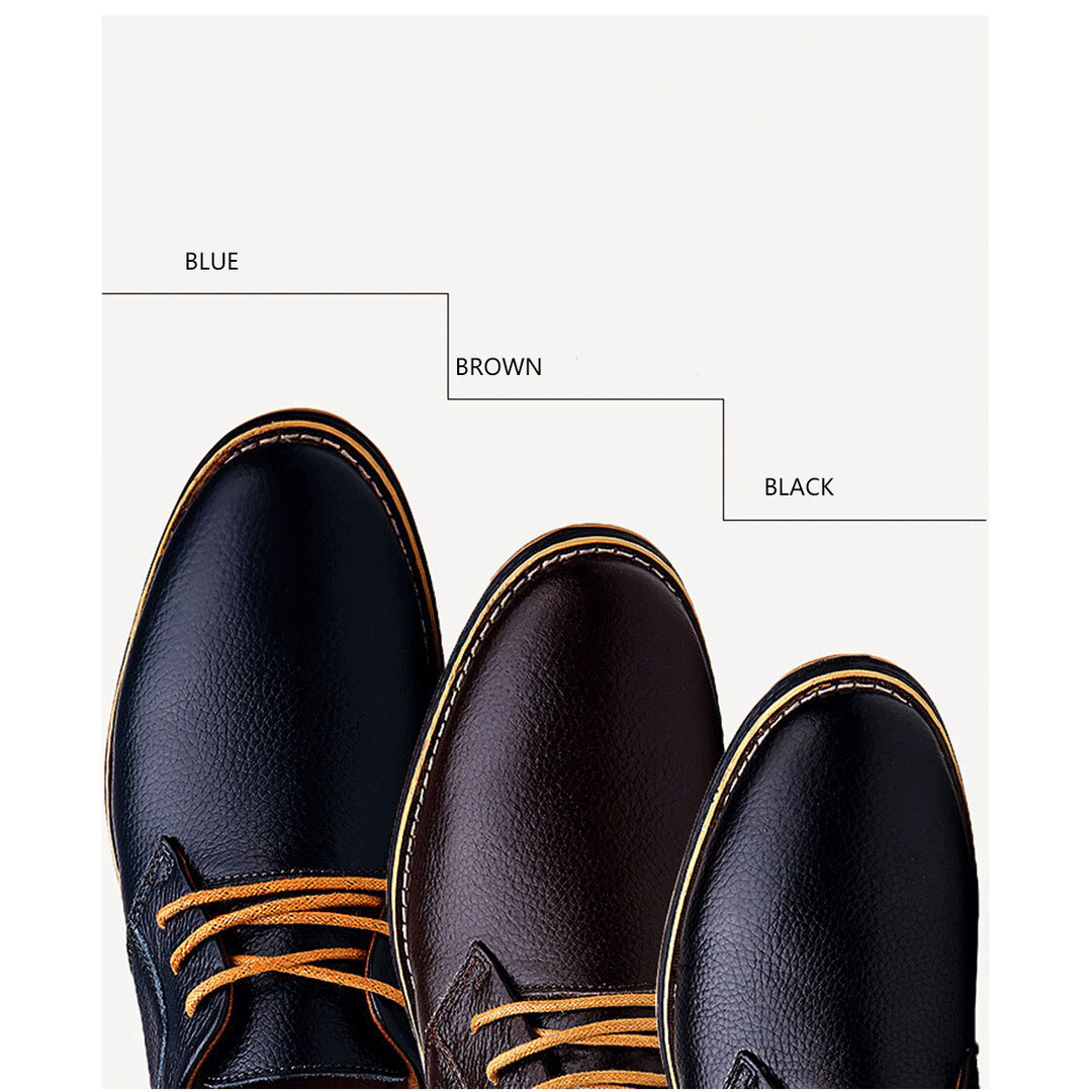 Mens Oxford Genuine Leather Business Shoes