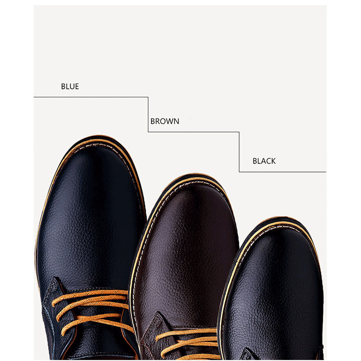 Mens Oxford Genuine Leather Business Shoes