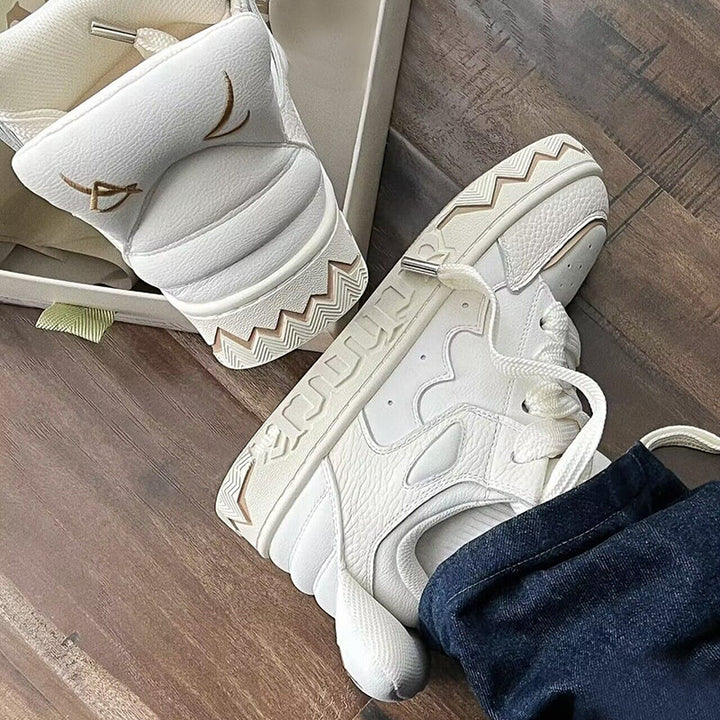 His & Her Leather Sneakers and Matching Shoes for Couples