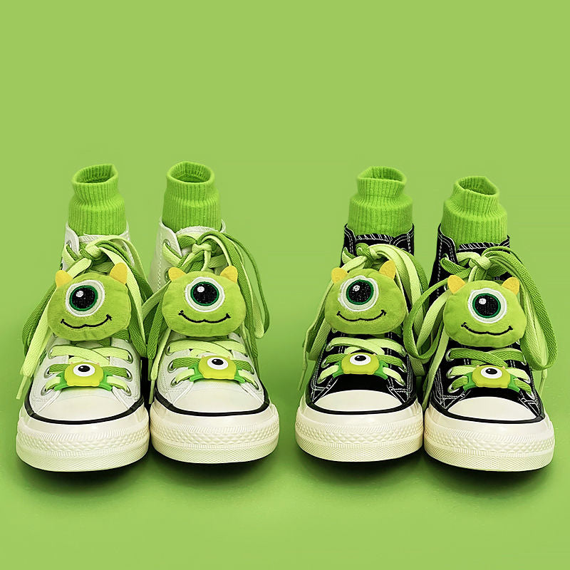 Cartoon Little Monster Canvas Shoes