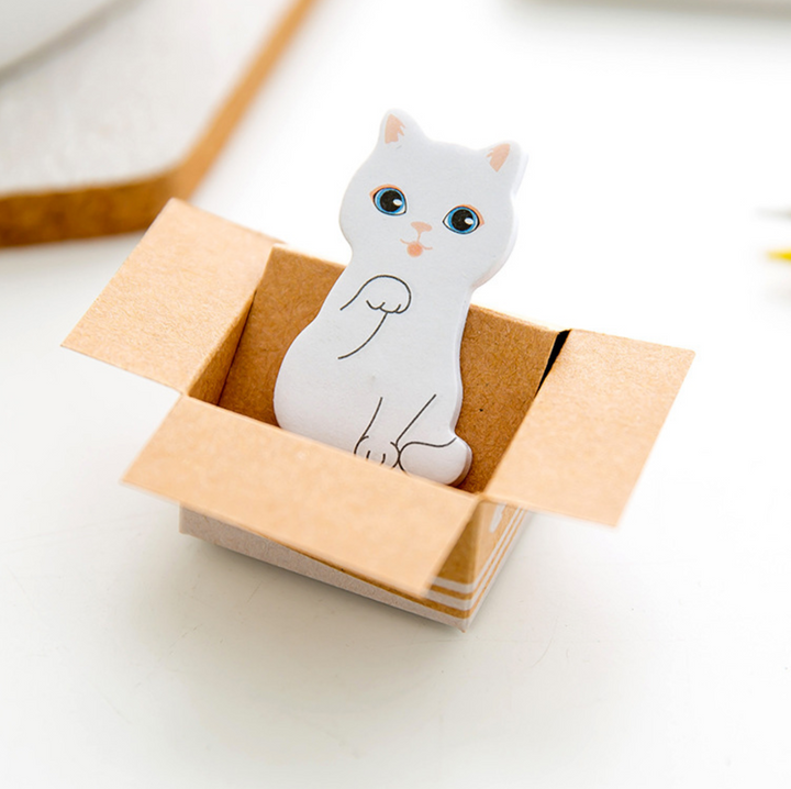 Cute Cat In A Box Sticky Notes