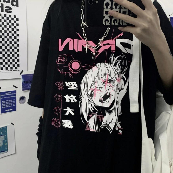 Dark T-shirt Anime Kawaii Japan