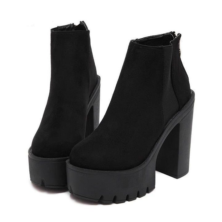 Chelsea Platforms Gothic Ankle Boots