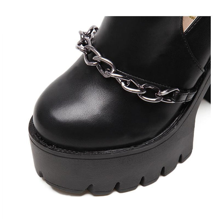 High Heels Platform Shoes Gothic Ankle Boots