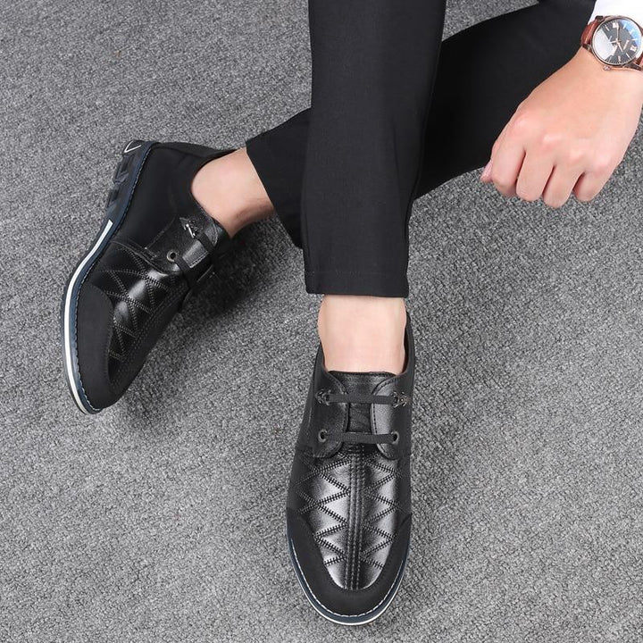 Genuine Leather Men Casual Loafers Plus Size 14