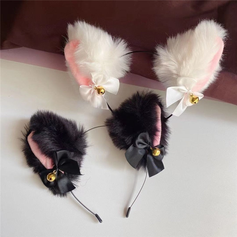 Cute Luxurious Neko Bell Ear Headband