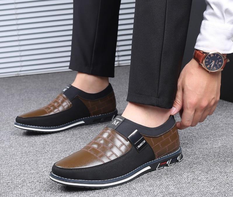 Men's Leather Slip On Shoes
