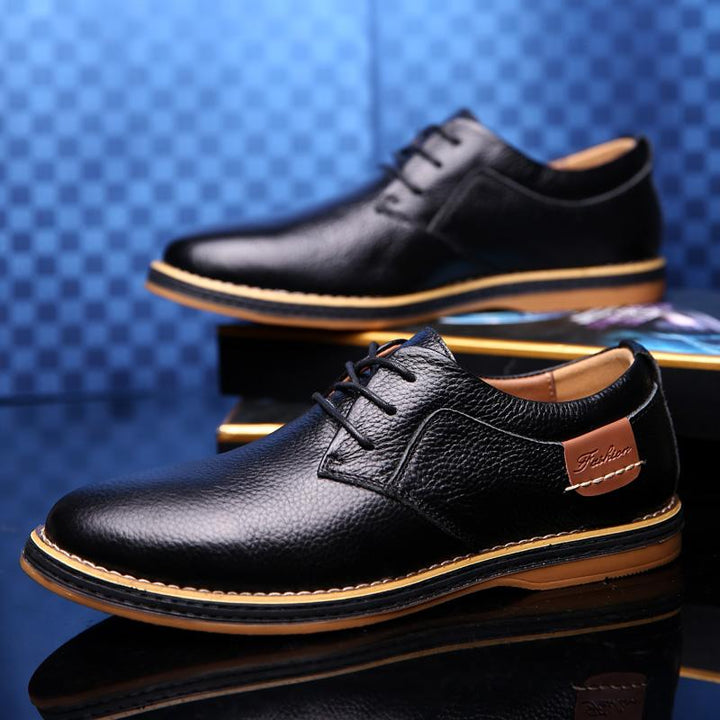 Mens Oxford Genuine Leather Business Shoes