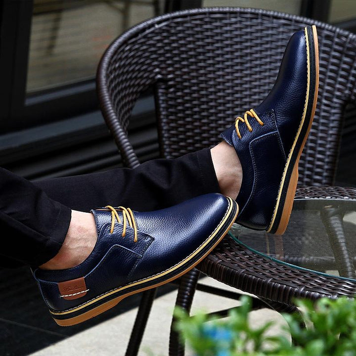 Mens Oxford Genuine Leather Business Shoes