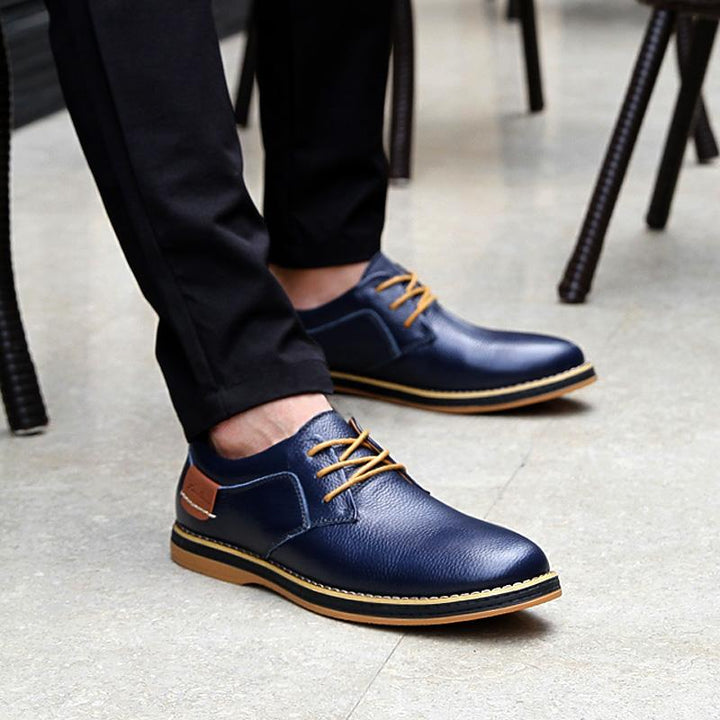 Mens Oxford Genuine Leather Business Shoes