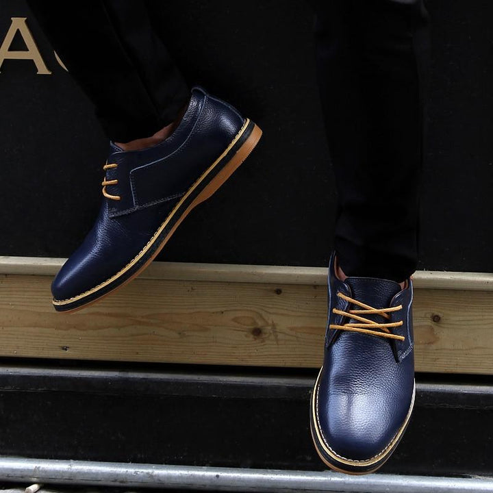Mens Oxford Genuine Leather Business Shoes