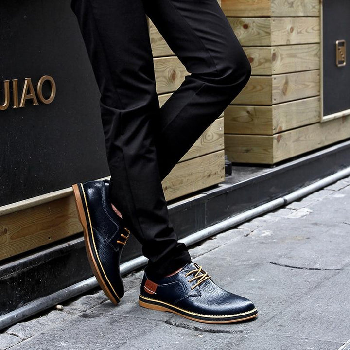 Mens Oxford Genuine Leather Business Shoes