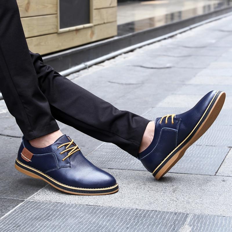 Mens Oxford Genuine Leather Business Shoes