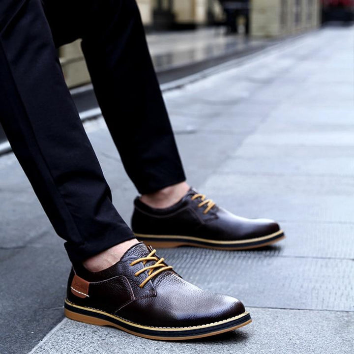Mens Oxford Genuine Leather Business Shoes