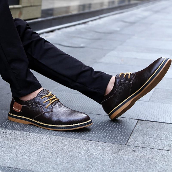 Mens Oxford Genuine Leather Business Shoes