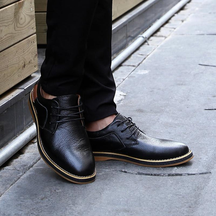 Mens Oxford Genuine Leather Business Shoes