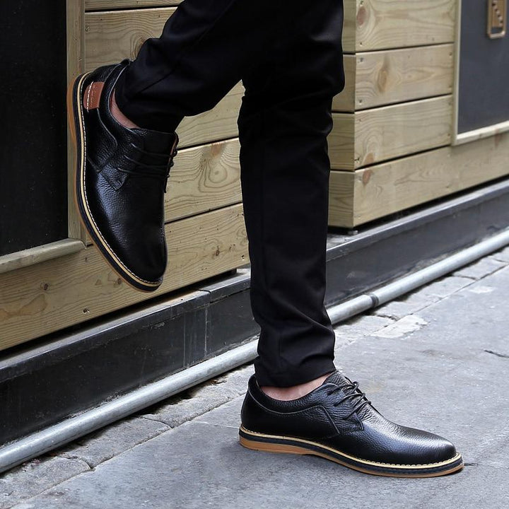 Mens Oxford Genuine Leather Business Shoes