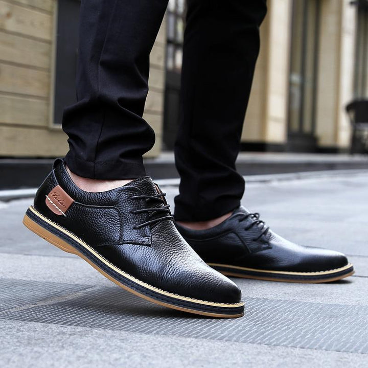 Mens Oxford Genuine Leather Business Shoes