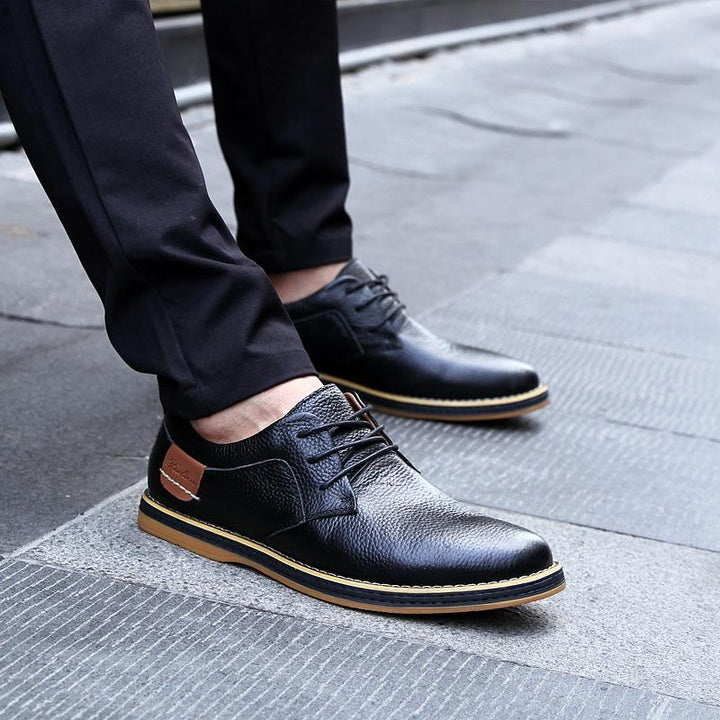 Mens Oxford Genuine Leather Business Shoes
