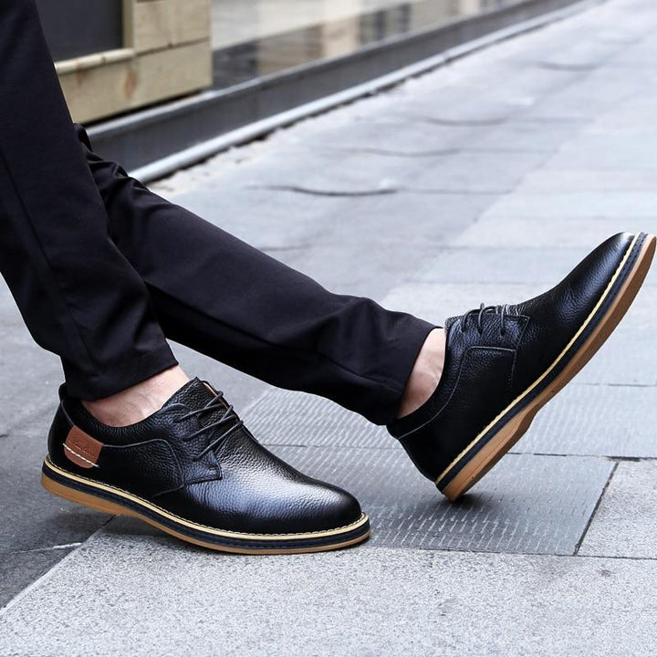 Mens Oxford Genuine Leather Business Shoes