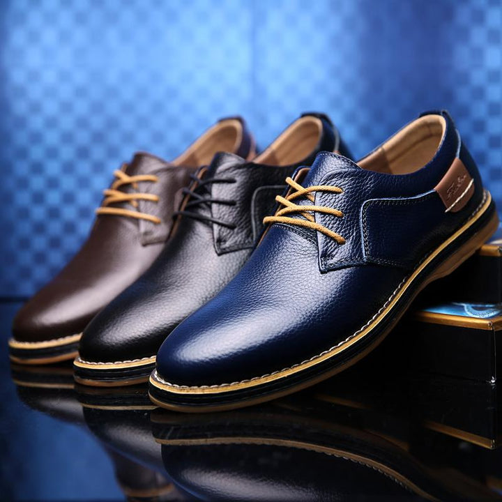 Mens Oxford Genuine Leather Business Shoes