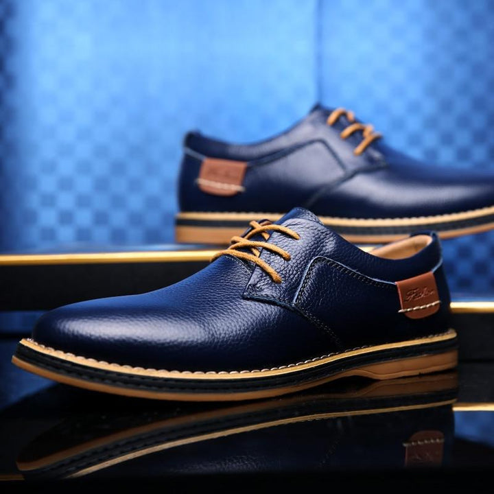 Mens Oxford Genuine Leather Business Shoes