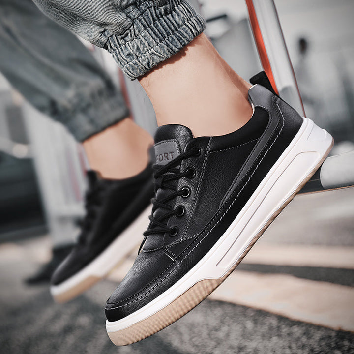 Men Skate Boy Sneakers Leather Shoes