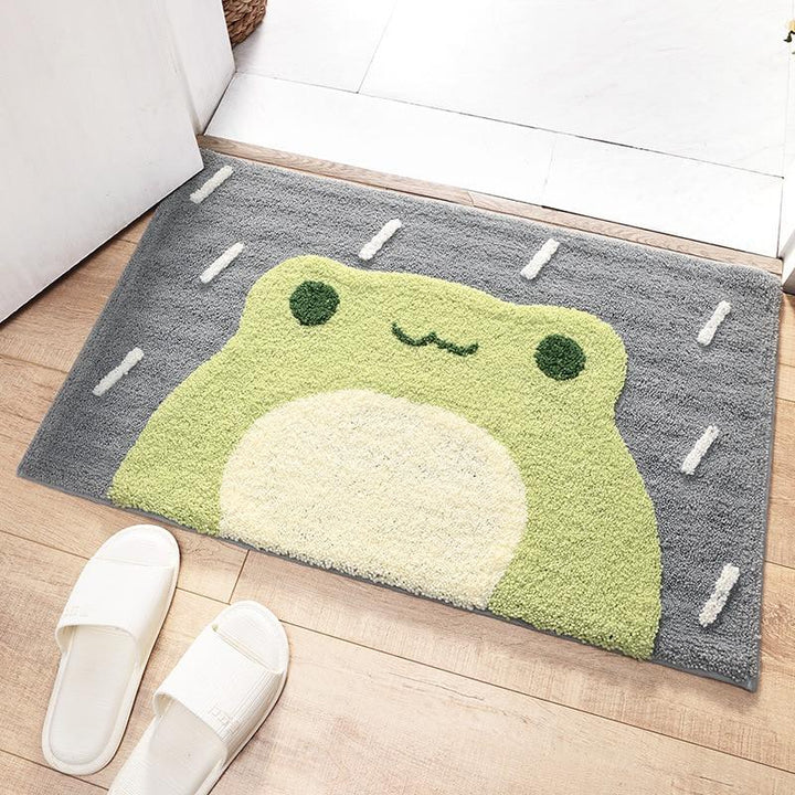 Cute Frog & Bear Microfiber Bathroom Floor Mat Carpet