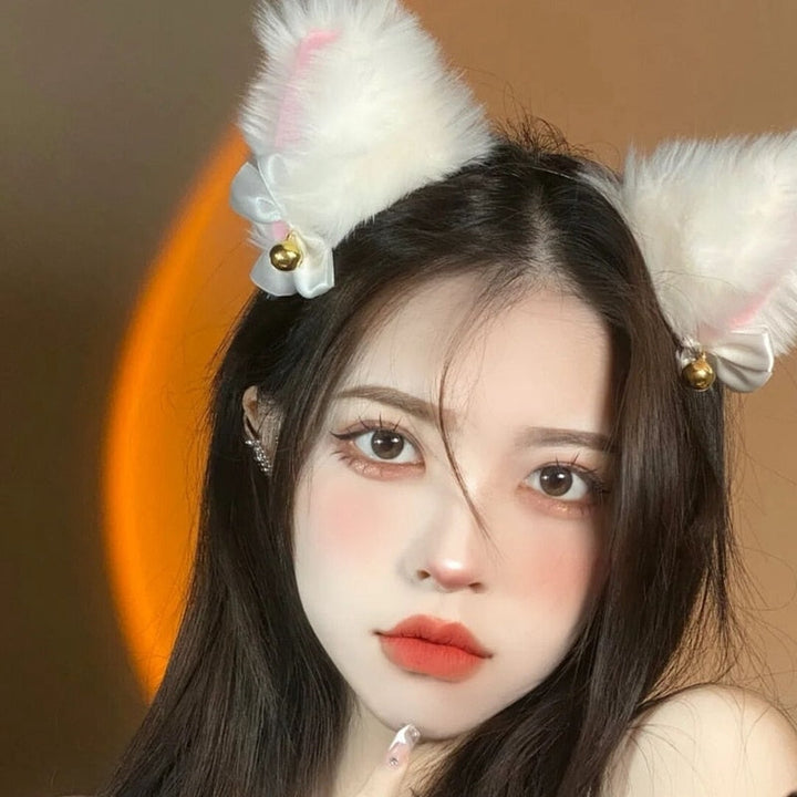 Cute Luxurious Neko Bell Ear Headband