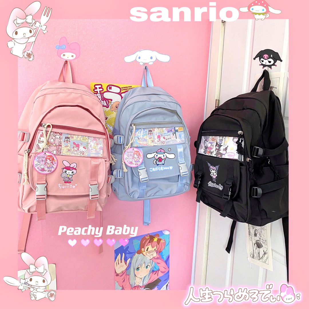 Cinnamoroll My Melody Kuromi Inspired Backpack