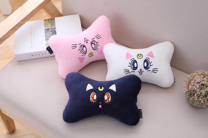 Sailor Moon Inspired Car Seat Headrest Neck Pillow Seatbelt Cover Accessories