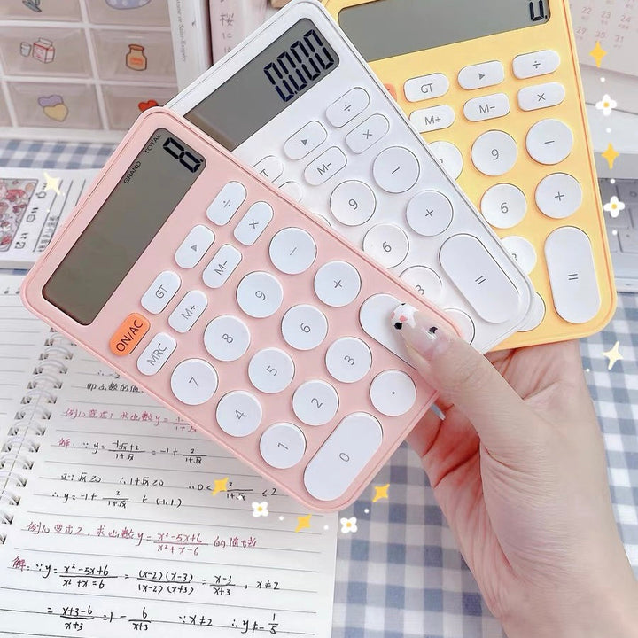 Cute Student Hand Size Mini Calculator