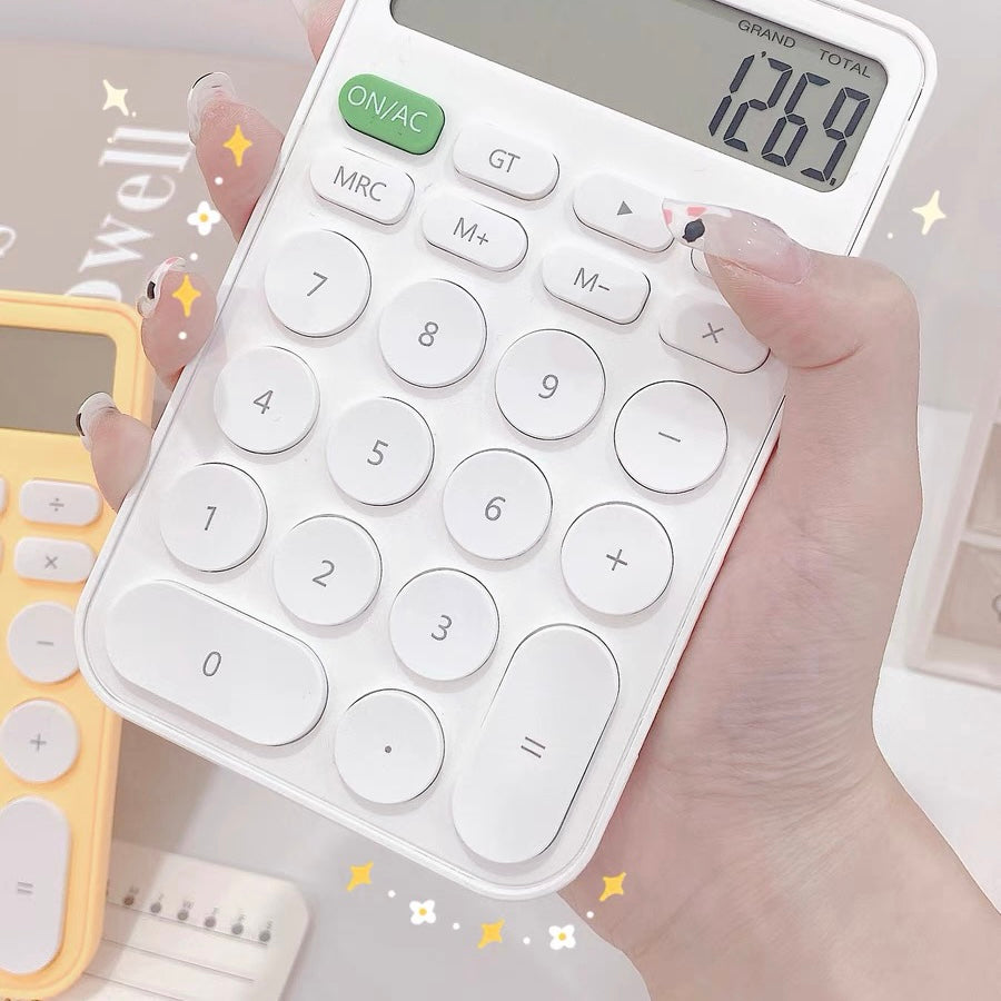 Cute Student Hand Size Mini Calculator