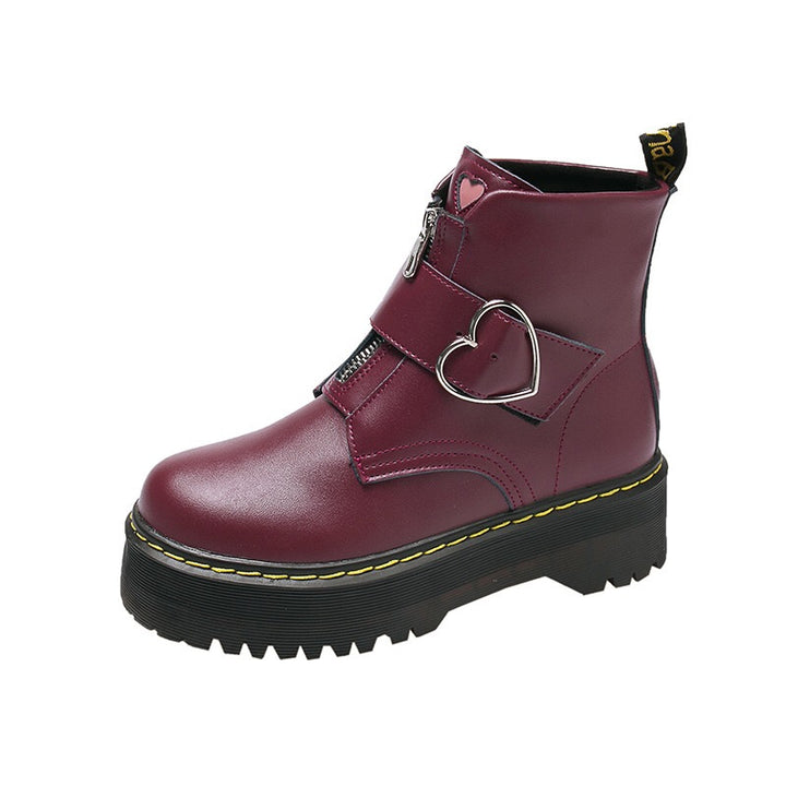 Harajuku Pink Heart Boots