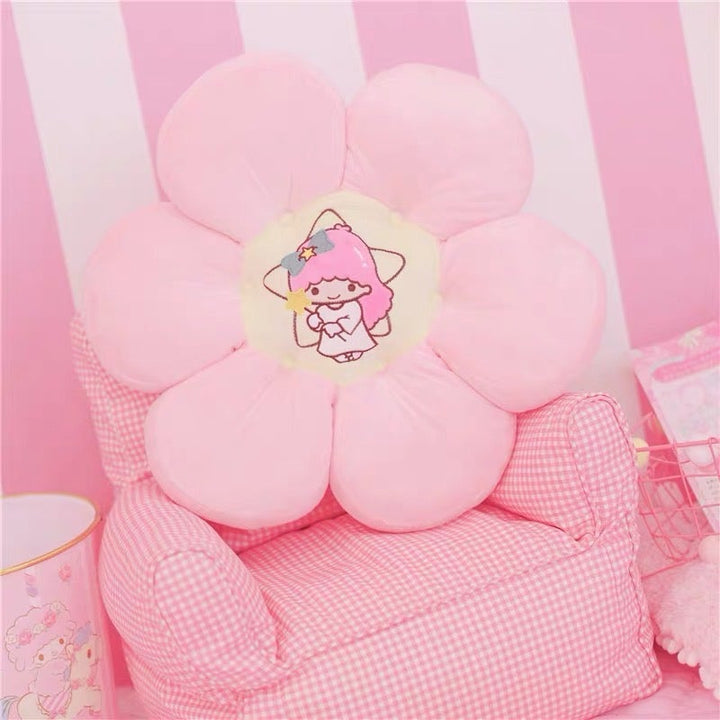 Kawaii Flowers Cushion & Backrest Pillow
