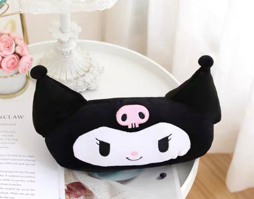 Kuromi My Melody Inspired Car Neck Headrest Pillows Seatbelt Covers Accessories