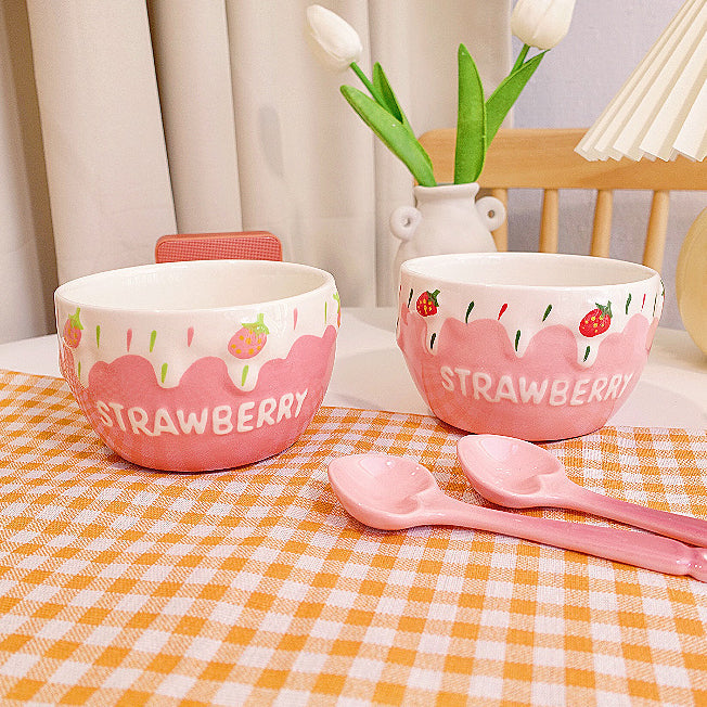 Cute Strawberry Bowls