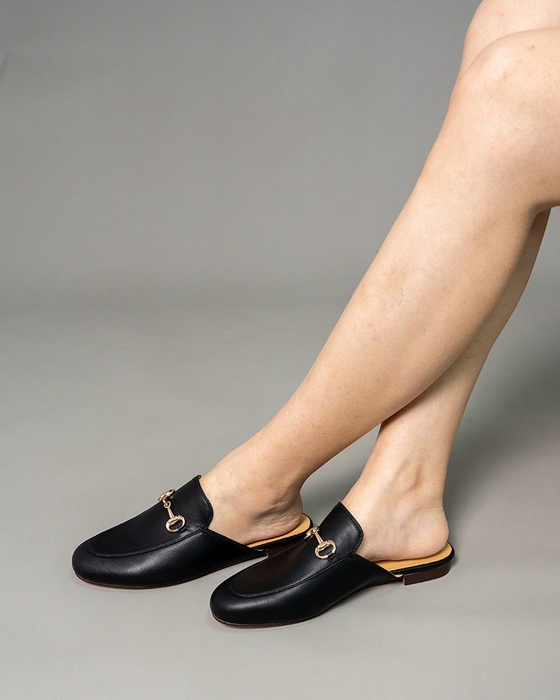 Womens Handmade Slide Slip On Flat Mules